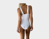 . White Resortwear One Piece Bathing Suit - The St. Tropez