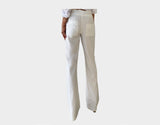.1P White Linen Pants - The Positano