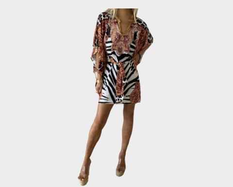 Gold & Silver Metallic Apres-Beach Cover-up - The St. Barth