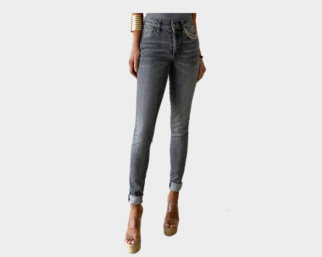2. Moon Grey Washed Blue Denim Jeans - The Milano