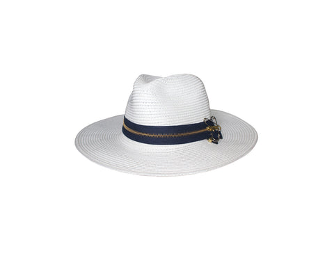 White Panama Style Hat - The World Traveller Hat