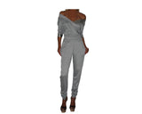 Heather Silver Gray Chic Track Suit - The Fifth Avenue