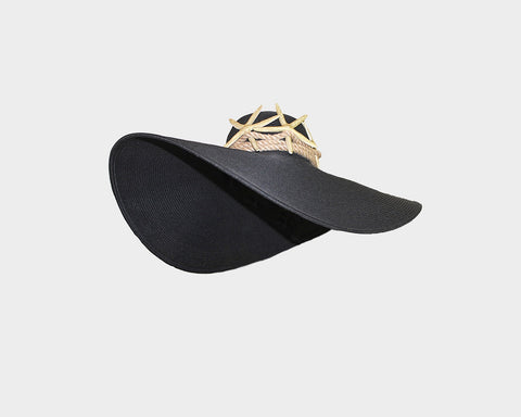 9.9 Dark Tan Panama Style Sun Hat - The Star Power