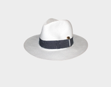 White Fedora Style Hat - The Love Hat