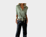 9.9 Silk Sage long Sleeve Dress Shirt - The Madison Avenue