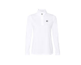 White Zipper Front Pullover Jacket - The Aspen
