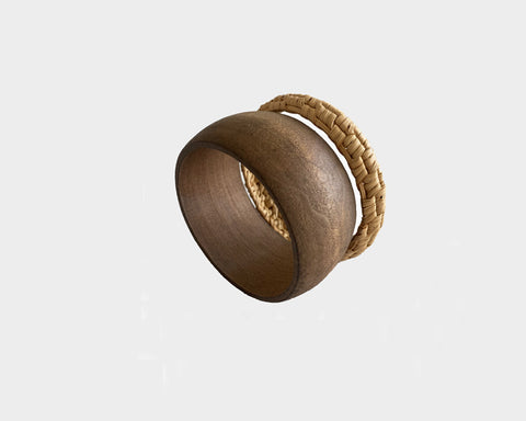 Stone Earth Wooden Cuff Bracelet- The Cap D'antibes