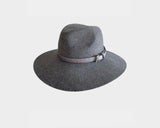 Pale Gray Panama Style Hat - The London