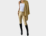 Champagne Royale Vegan-Leather jeans - The Milano