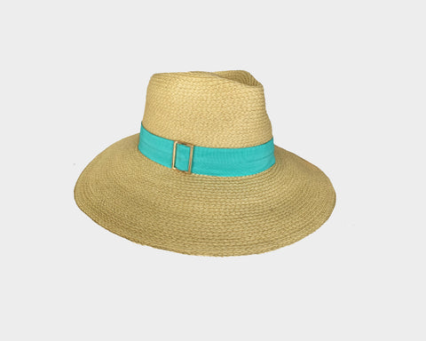 Navy Blue Panama Fedora Hat - The Hamptons