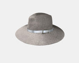 . Silver Gray Wool Panama Style Hat - The Bond Street