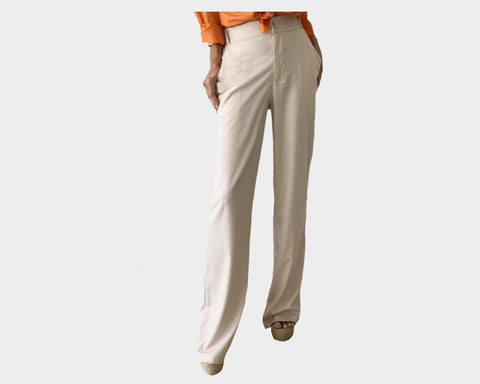 1. Sand Beige trouser Pants - The St. Barths