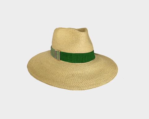 Metallic Silver Panama Style  Sun Hat - The Cap D'antibes