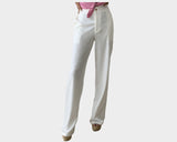 1. White trouser Pants - The St. Barths