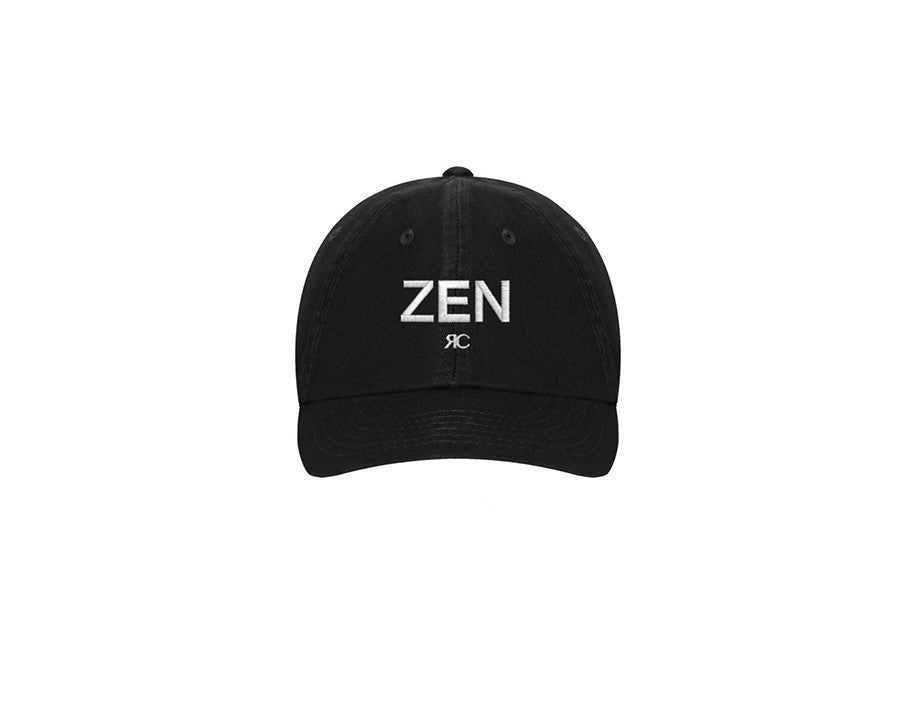 Unisex Black Baseball Cap - Zen