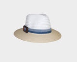 Beige and White Denim Sun Hat - The Hamptons