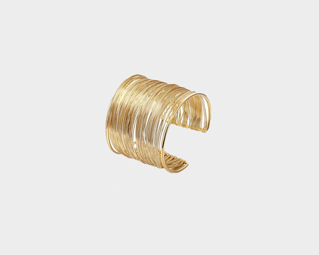 Small Style Gold Metal Cuff - The Monaco