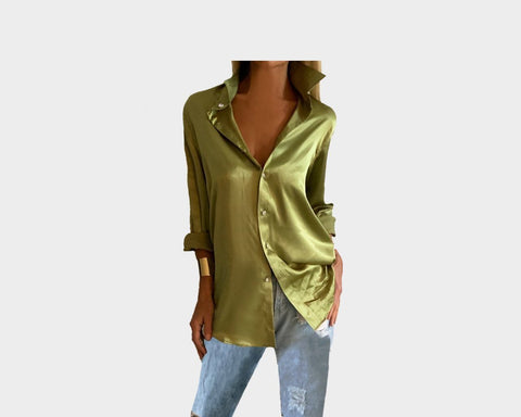 Chartreuse Green Royale long Sleeve Dress Shirt - The Milano