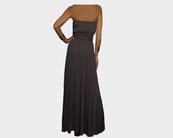 Black Strapless Belted dress - The Milano