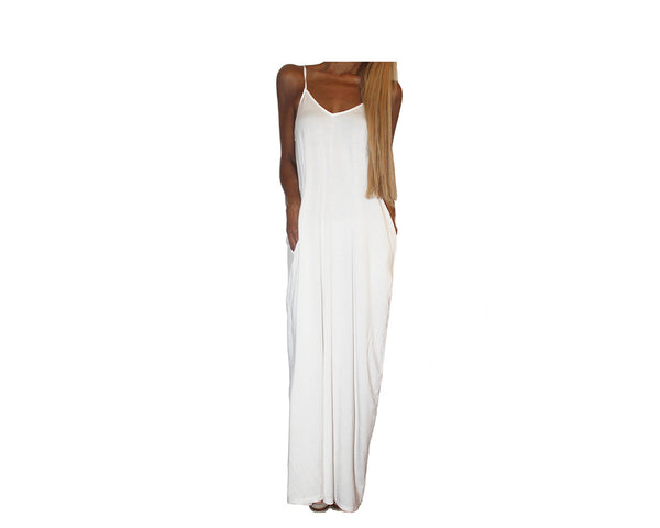 Ivory Maxi Dress - The Santorini