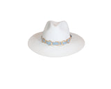 Boho Chic White Hat - The Mykonos