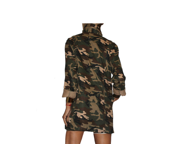 Military Print Jacket- The Rodeo Drive