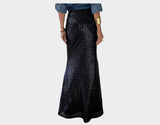 4. Long Black Sequins Skirt - The St. Barth