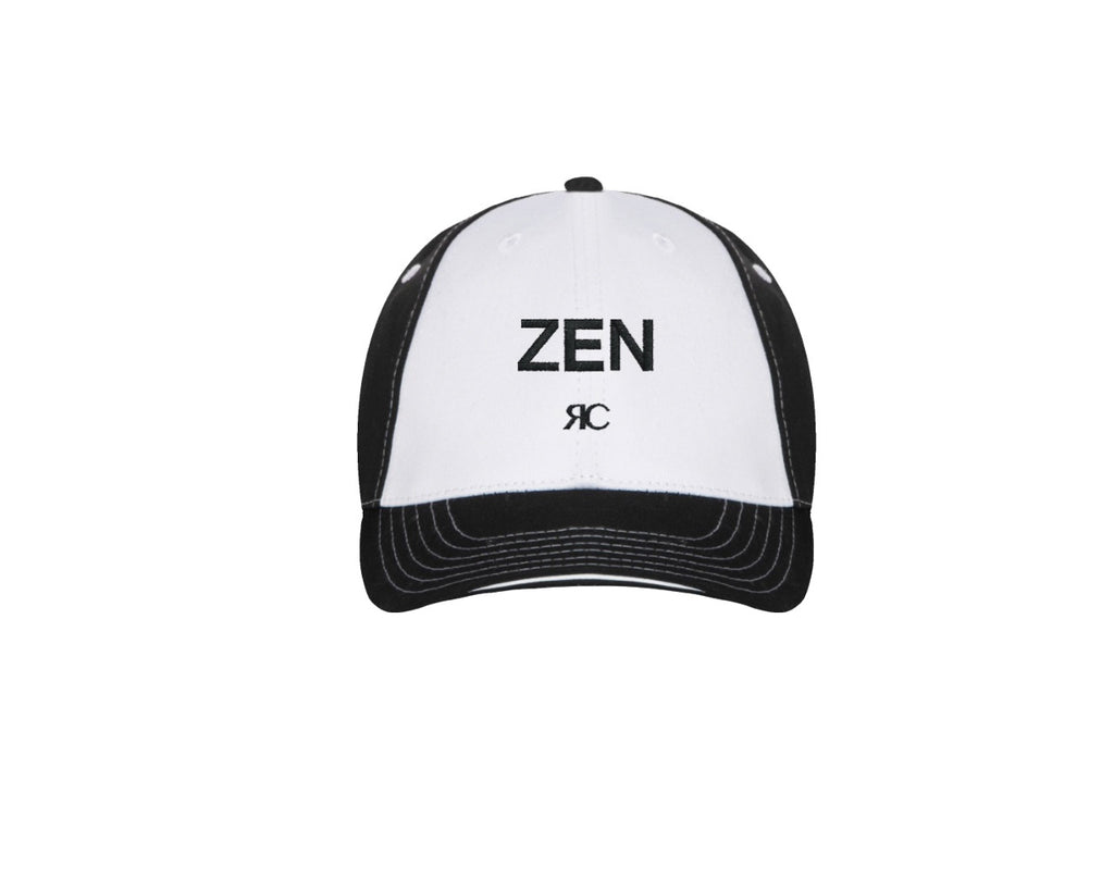 White and Black Baseball Cap - ZEN - Unisex