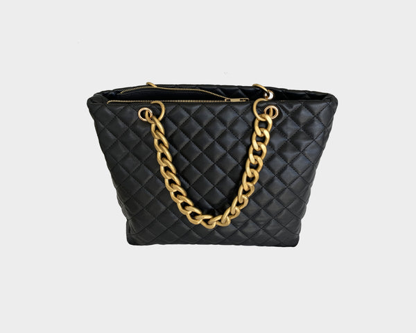 Synthetic leather Women Yelloe Black sling bag with Gold Chain Strap  VK1S752j at Rs 525 in New Delhi