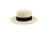 Natural beige boater Hat - The 24 Faubourg
