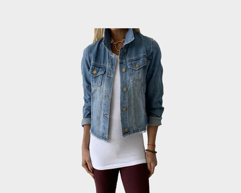 Cropped Denim Style Jacket- The Bel Air