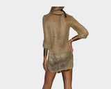 Gold & Silver Metallic Apres-Beach Cover-up - The St. Barth