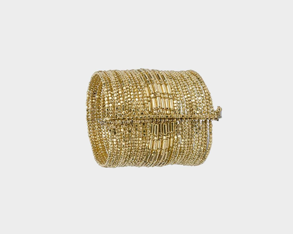 Gold Cascade beads bracelet - The St. Barth