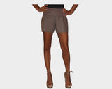 1. Toffee Linen Stretch Waist Shorts- The Cap D’Antibes