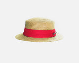 Dark Tan boater Hat - The St. Tropez