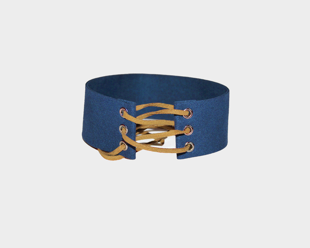 Navy suede choker - The Pacific Palisades