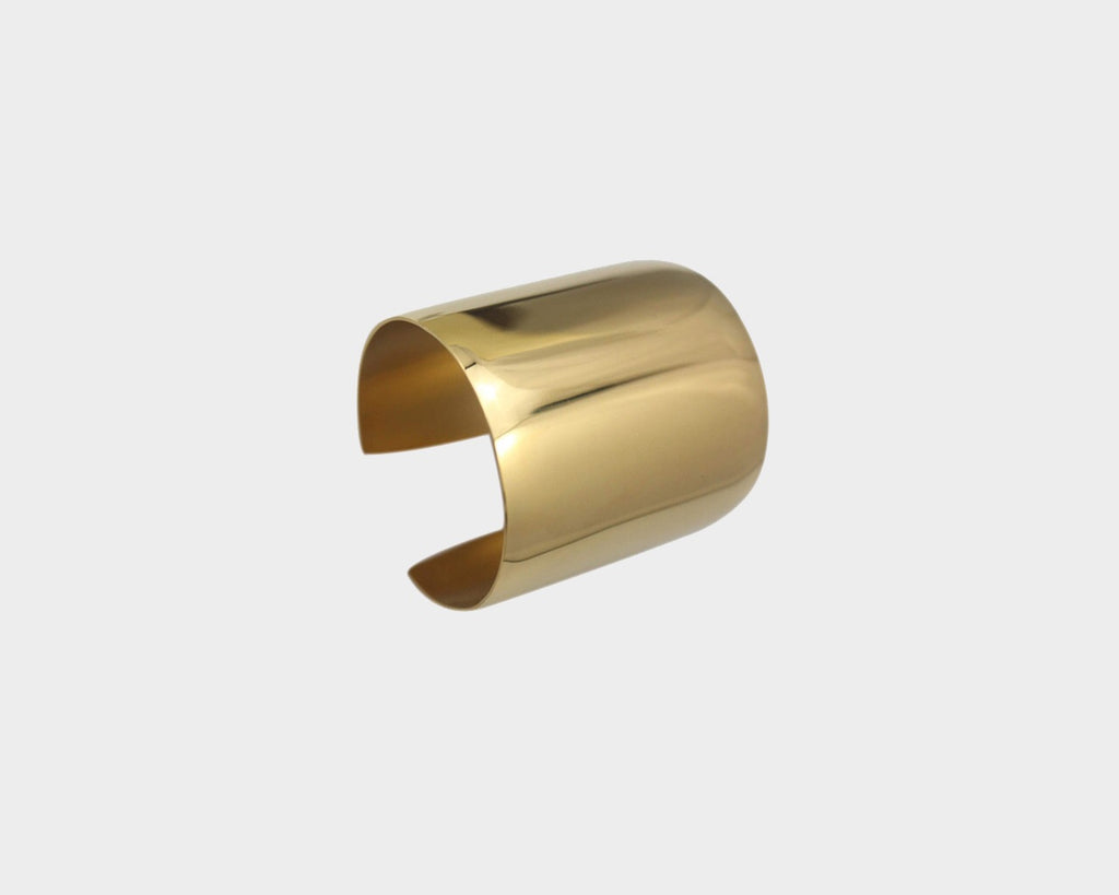 5 Medium Style Gold Metal Cuff  - The Milan Collection