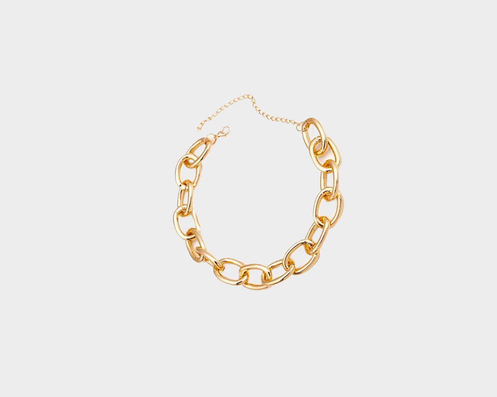 Large Link Gold Necklace - The Milano