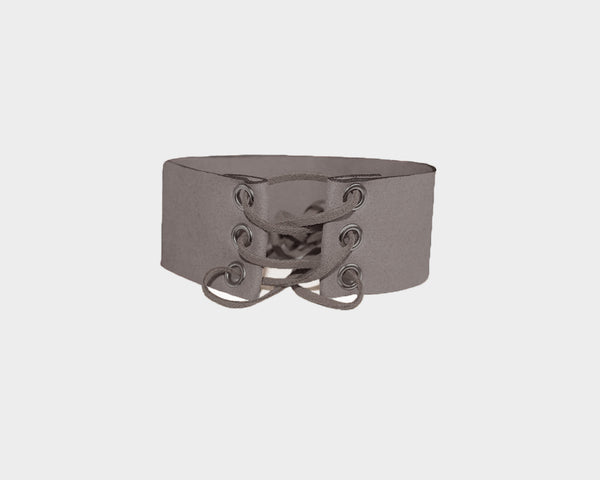 Moonlight Gray suede choker - The Pacific Palisades