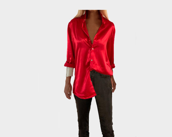 86 Red Rush Royale long Sleeve Dress Shirt - The Milano