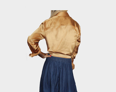 99 Gold Long Sleeve Dress Shirt - The Amalfi Coast