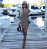 Gray Sweater Dress - The Vail