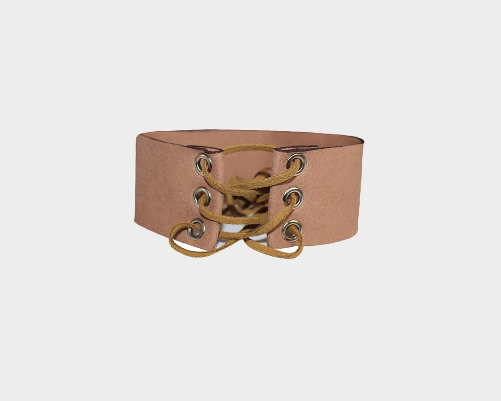 9.1 Tan suede choker - The Pacific Palisades