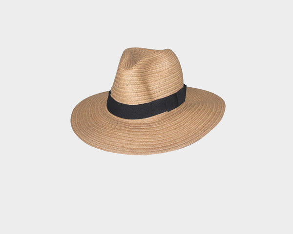 Tan Panama Fedora Hat - The Tuscany