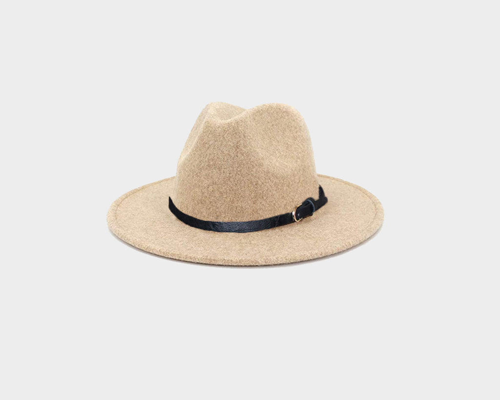 Light Oat Panama Style Felt Hat - The Aspen