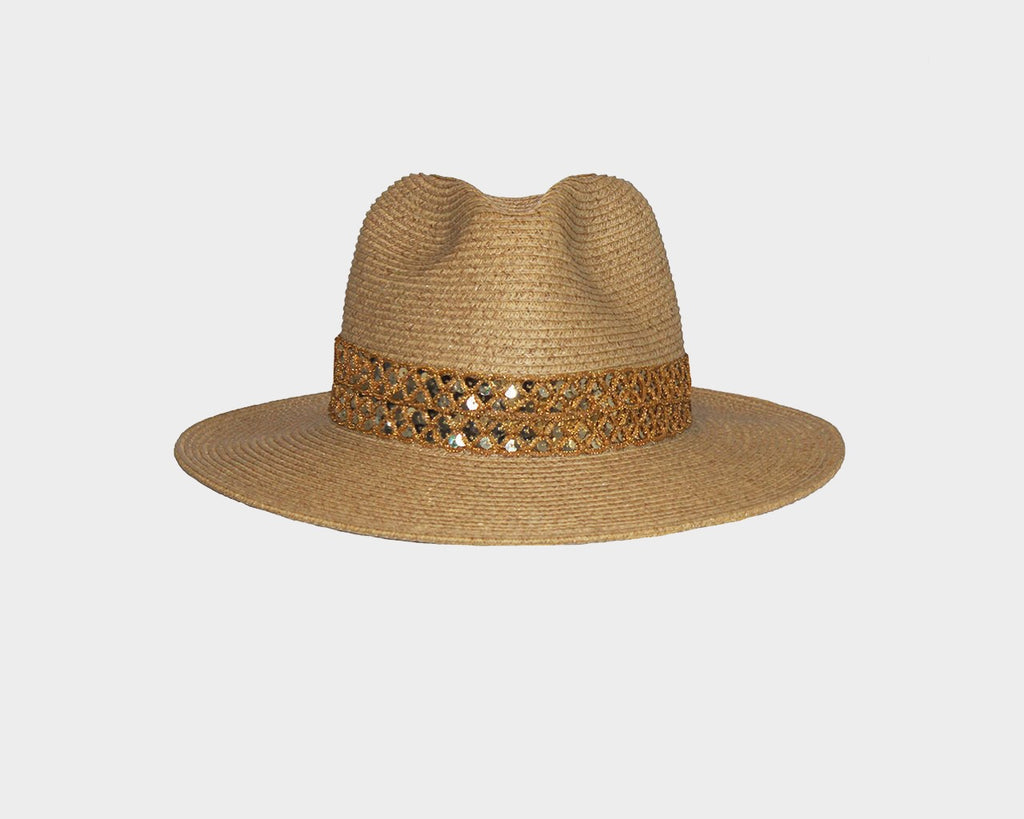 Dark Tan Panama Style Sun Hat - The Sun Chaser