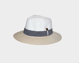 Beige and White Sun Hat - The Hamptons
