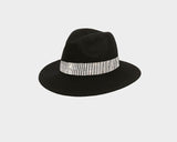 98 Black Fedora Style Wool Hat - The Aspen