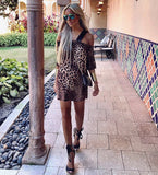 Leopard Print Off Shoulder Dress - The Ibiza