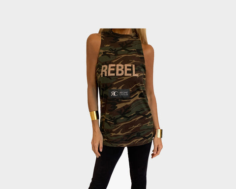 Camo Rebel Tank - REBEL